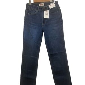 Wrangler jeans woman’s denim blue jeans true straight NWT high rise pant 4/27X32